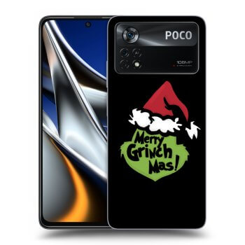 Picasee crna silikonska maskica za Xiaomi Poco M4 Pro - Grinch 2