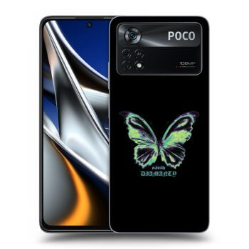 Picasee crna silikonska maskica za Xiaomi Poco M4 Pro - Diamanty Blue