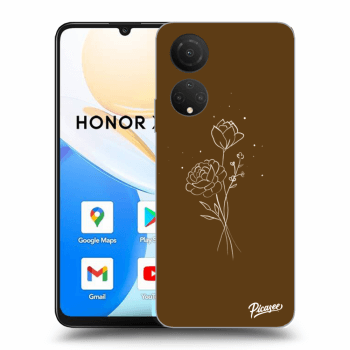 Maskica za Honor X7 - Brown flowers