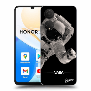 Picasee crna silikonska maskica za Honor X7 - Astronaut Big