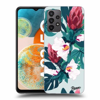 Picasee silikonska prozirna maskica za Samsung Galaxy A23 A235F 4G - Rhododendron