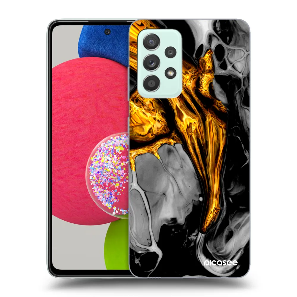 Picasee ULTIMATE CASE za Samsung Galaxy A73 5G - Black Gold