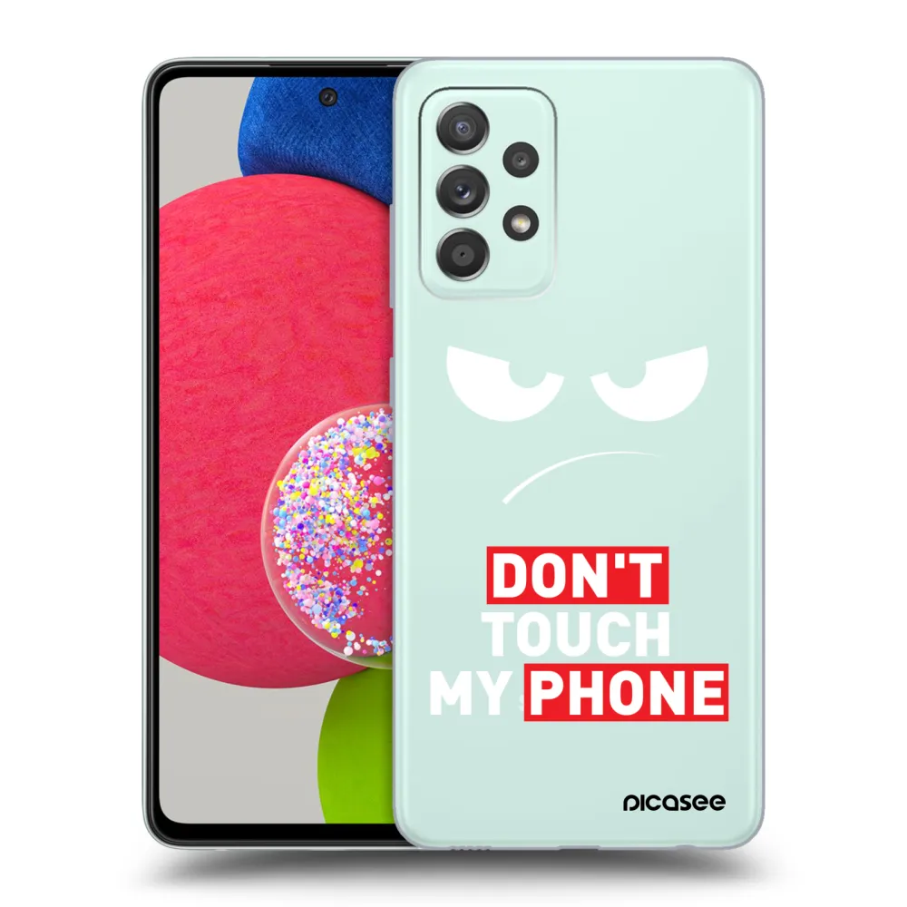 Picasee silikonska prozirna maskica za Samsung Galaxy A73 5G - Angry Eyes - Transparent