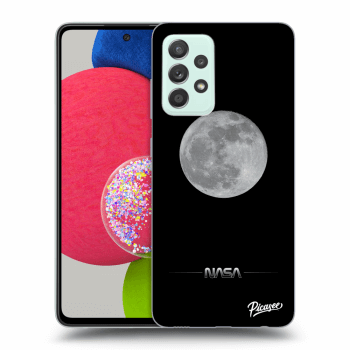 Picasee crna silikonska maskica za Samsung Galaxy A73 5G - Moon Minimal