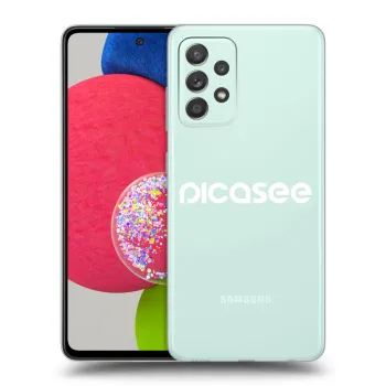 Picasee silikonska prozirna maskica za Samsung Galaxy A73 5G - Picasee - new logo - white