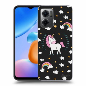 Picasee crna silikonska maskica za Xiaomi Redmi 10 5G - Unicorn star heaven