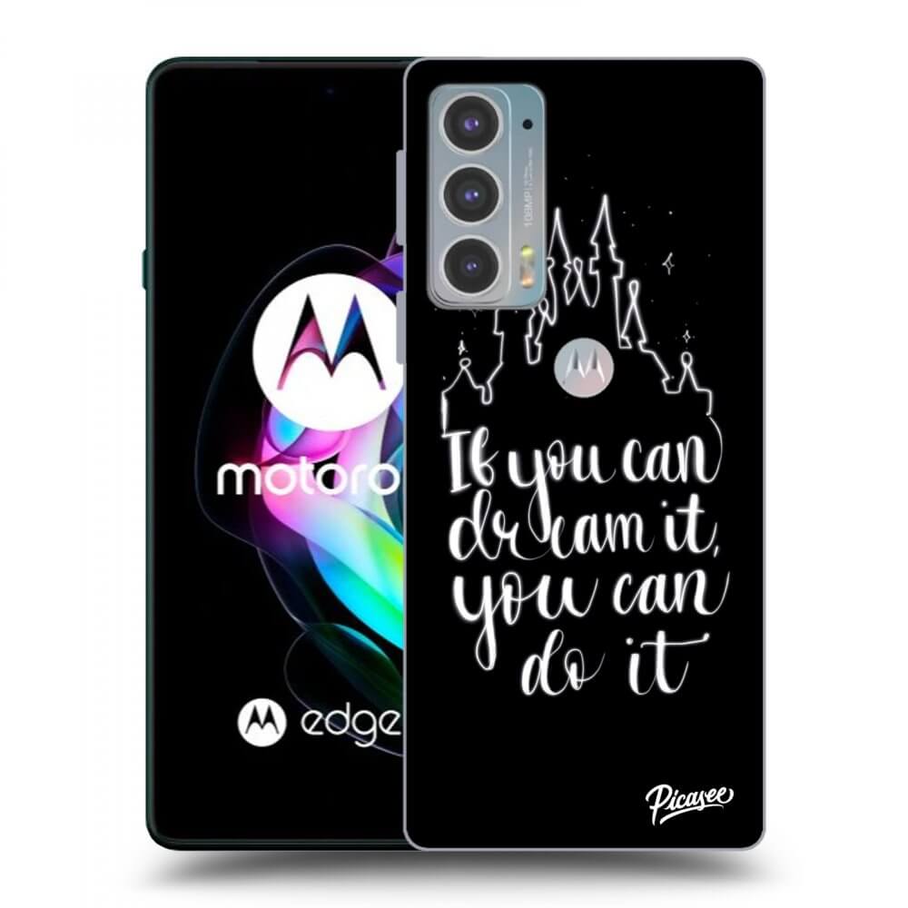 Picasee crna silikonska maskica za Motorola Edge 20 - Dream