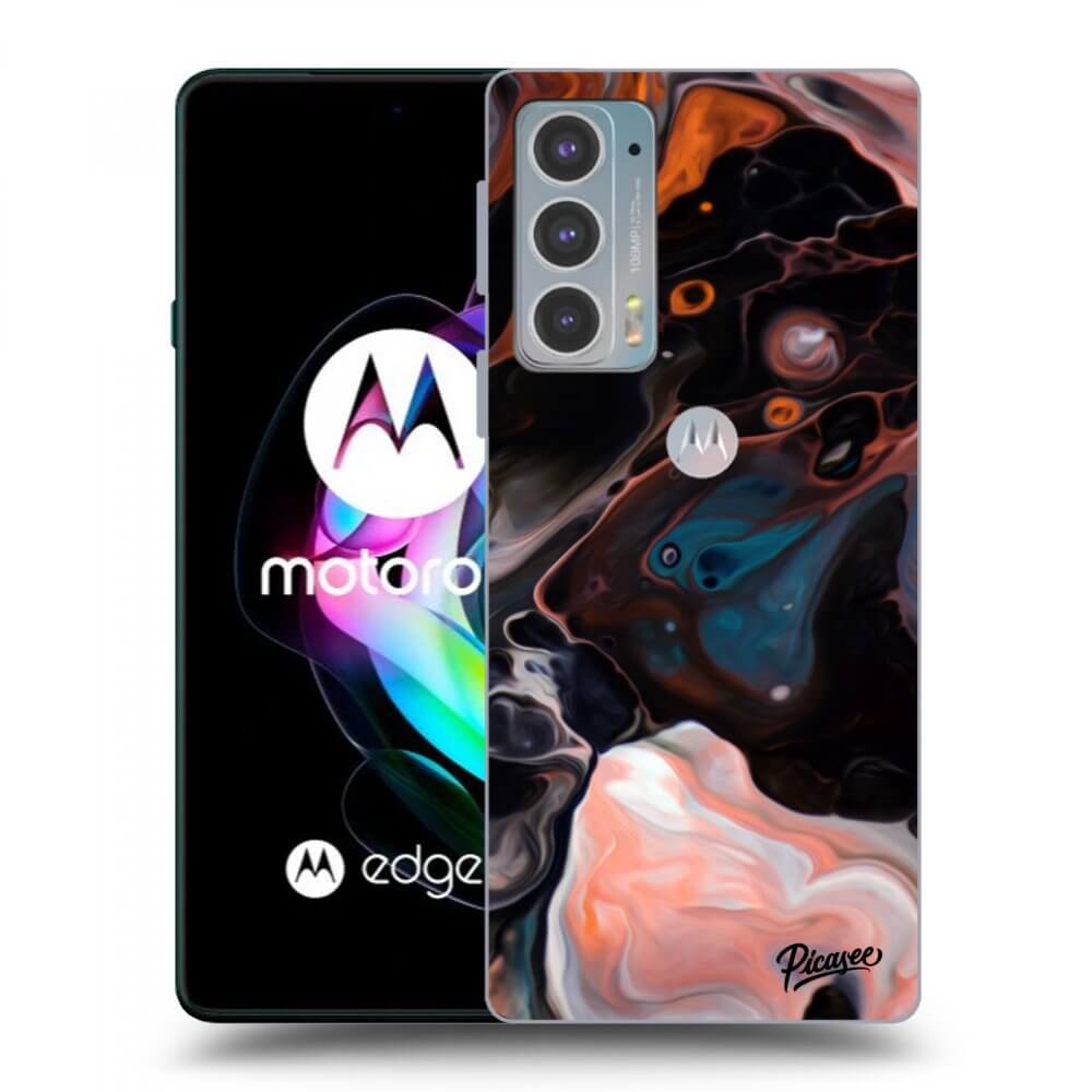 Picasee crna silikonska maskica za Motorola Edge 20 - Cream