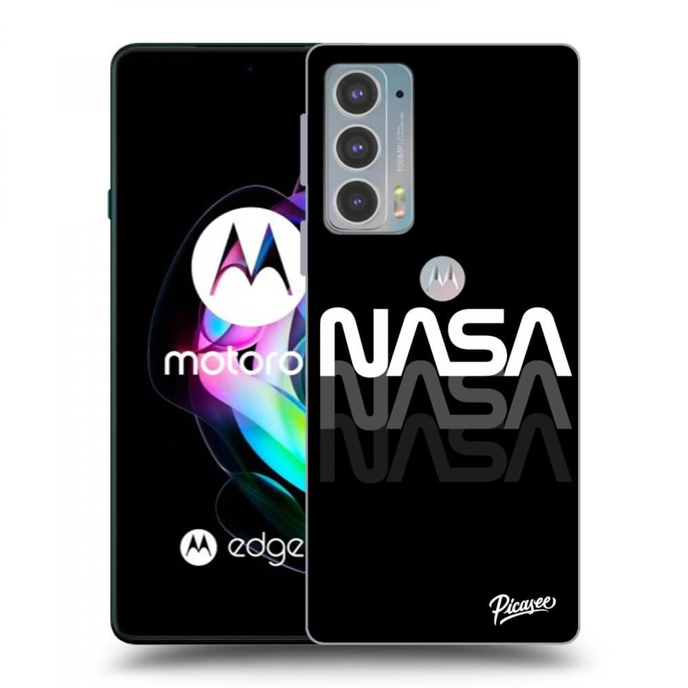 Picasee crna silikonska maskica za Motorola Edge 20 - NASA Triple