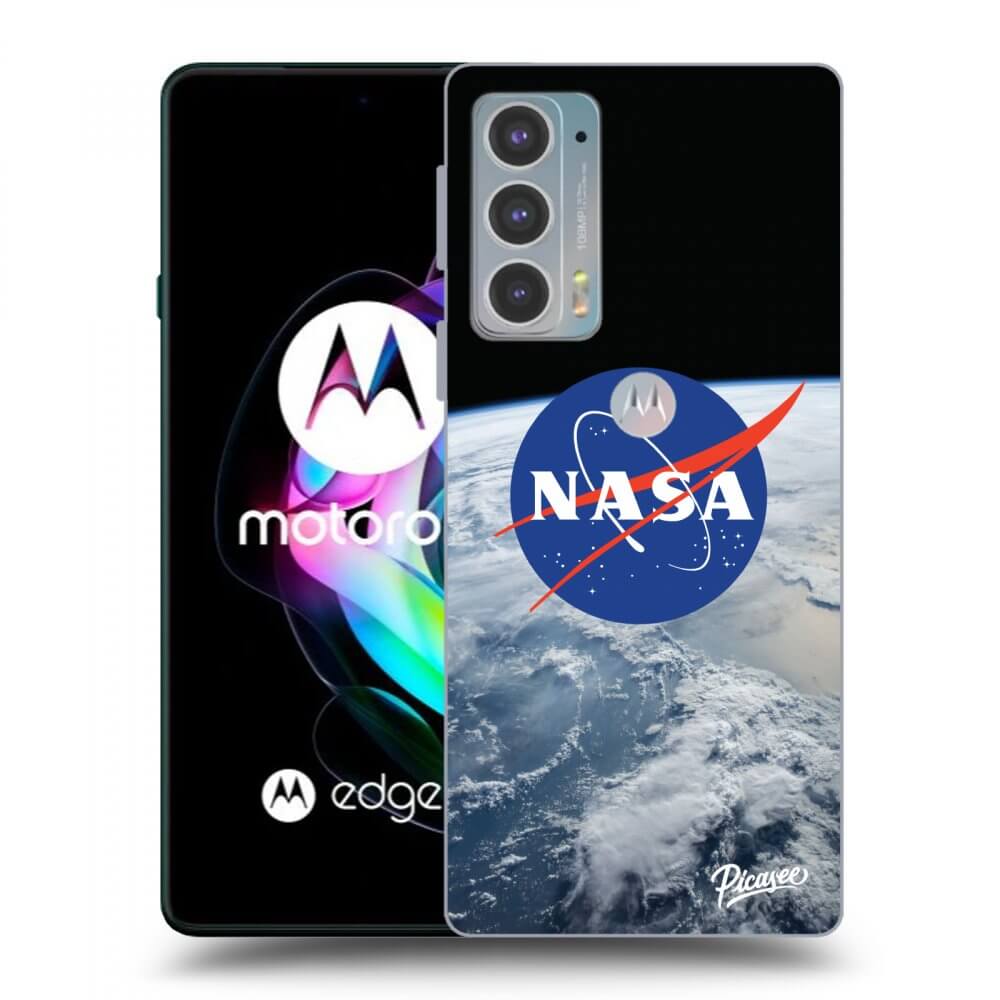 Picasee crna silikonska maskica za Motorola Edge 20 - Nasa Earth