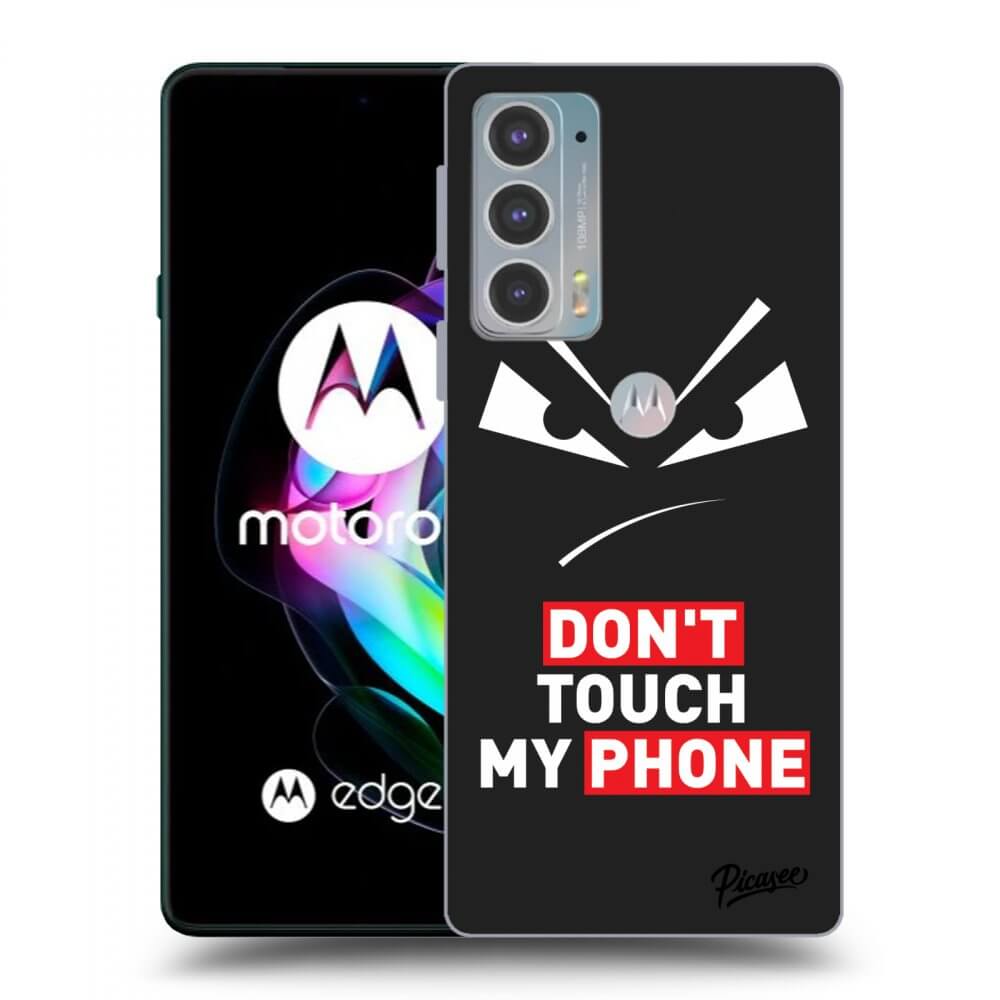 Picasee crna silikonska maskica za Motorola Edge 20 - Evil Eye - Transparent