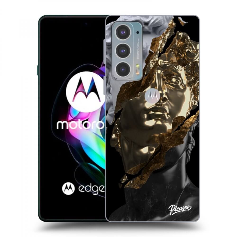 Picasee crna silikonska maskica za Motorola Edge 20 - Trigger