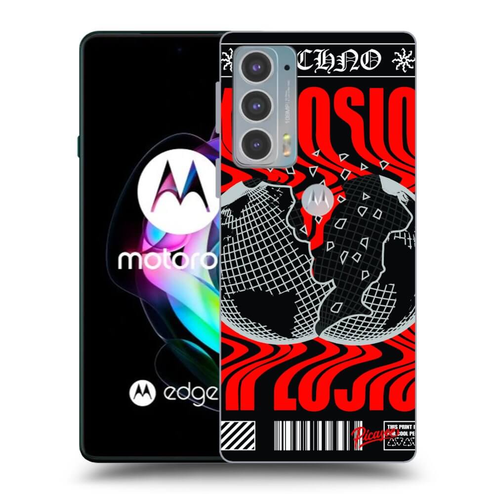 Picasee crna silikonska maskica za Motorola Edge 20 - EXPLOSION