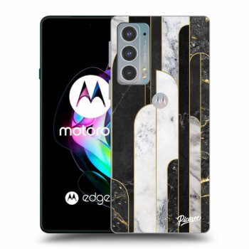 Maskica za Motorola Edge 20 - Black & White tile