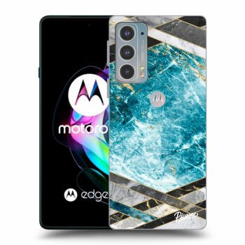 Maskica za Motorola Edge 20 - Blue geometry
