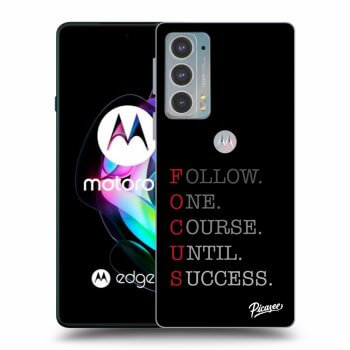 Picasee crna silikonska maskica za Motorola Edge 20 - Focus