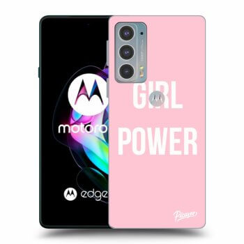 Picasee crna silikonska maskica za Motorola Edge 20 - Girl power