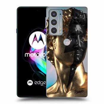 Picasee silikonska prozirna maskica za Motorola Edge 20 - Wildfire - Gold