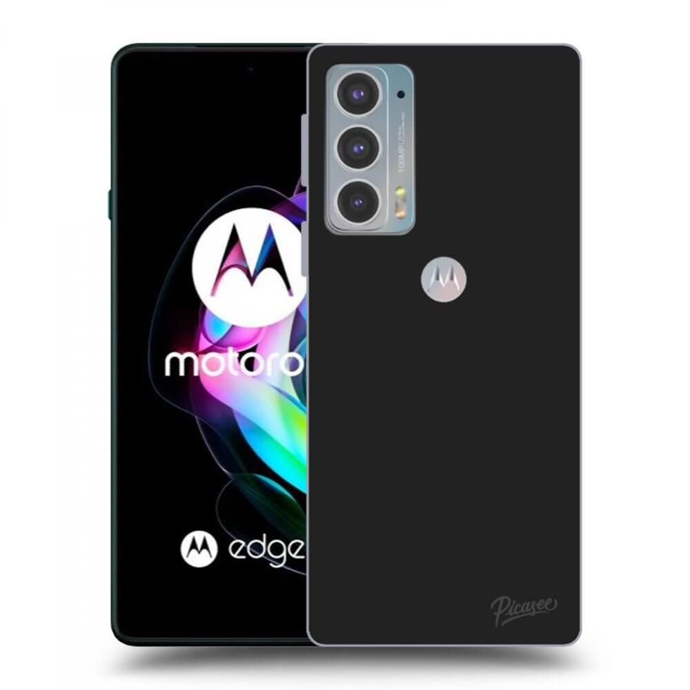 Picasee crna silikonska maskica za Motorola Edge 20 - Clear