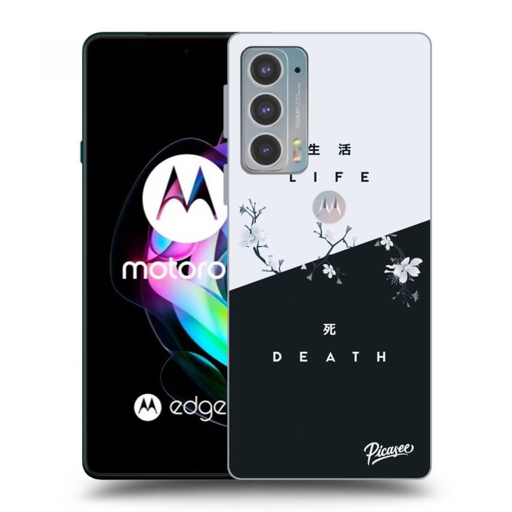 Picasee crna silikonska maskica za Motorola Edge 20 - Life - Death
