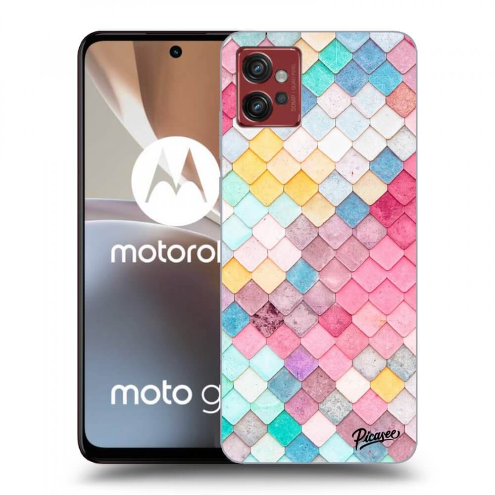 Picasee silikonska prozirna maskica za Motorola Moto G32 - Colorful roof