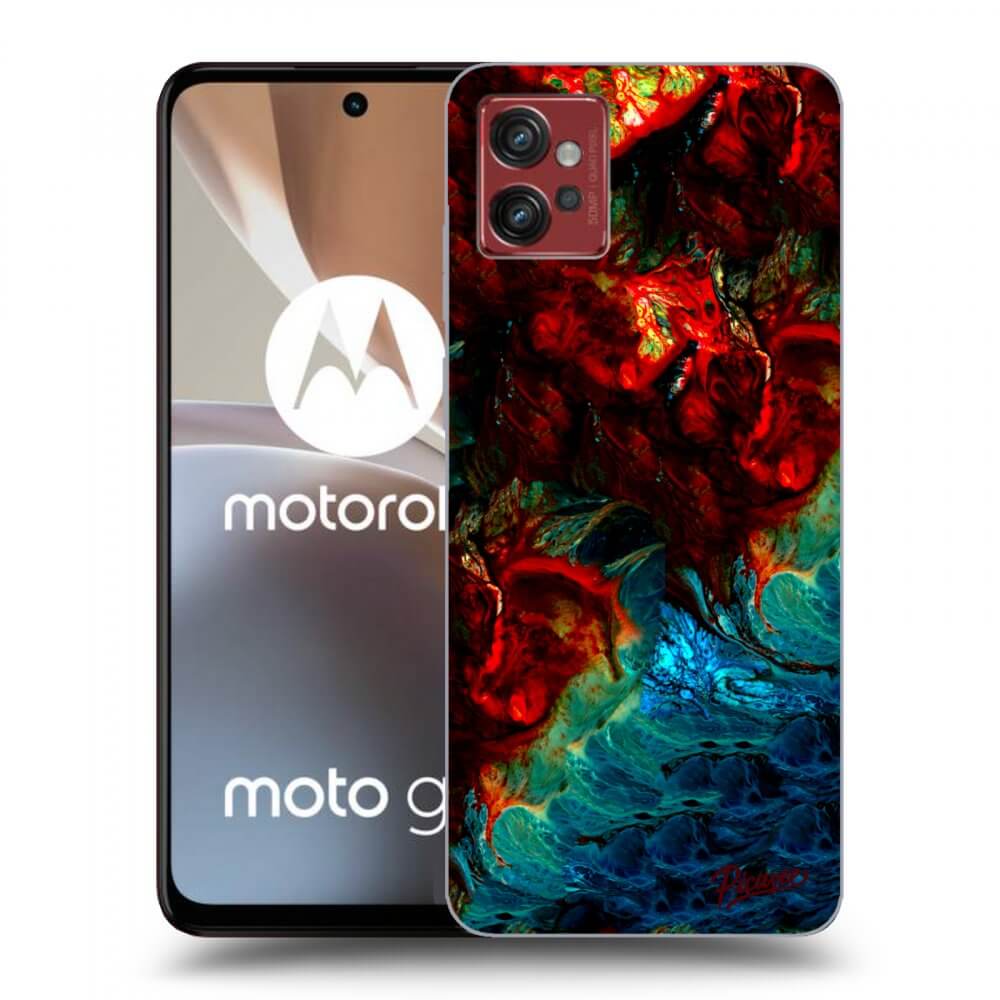 Picasee silikonska prozirna maskica za Motorola Moto G32 - Universe