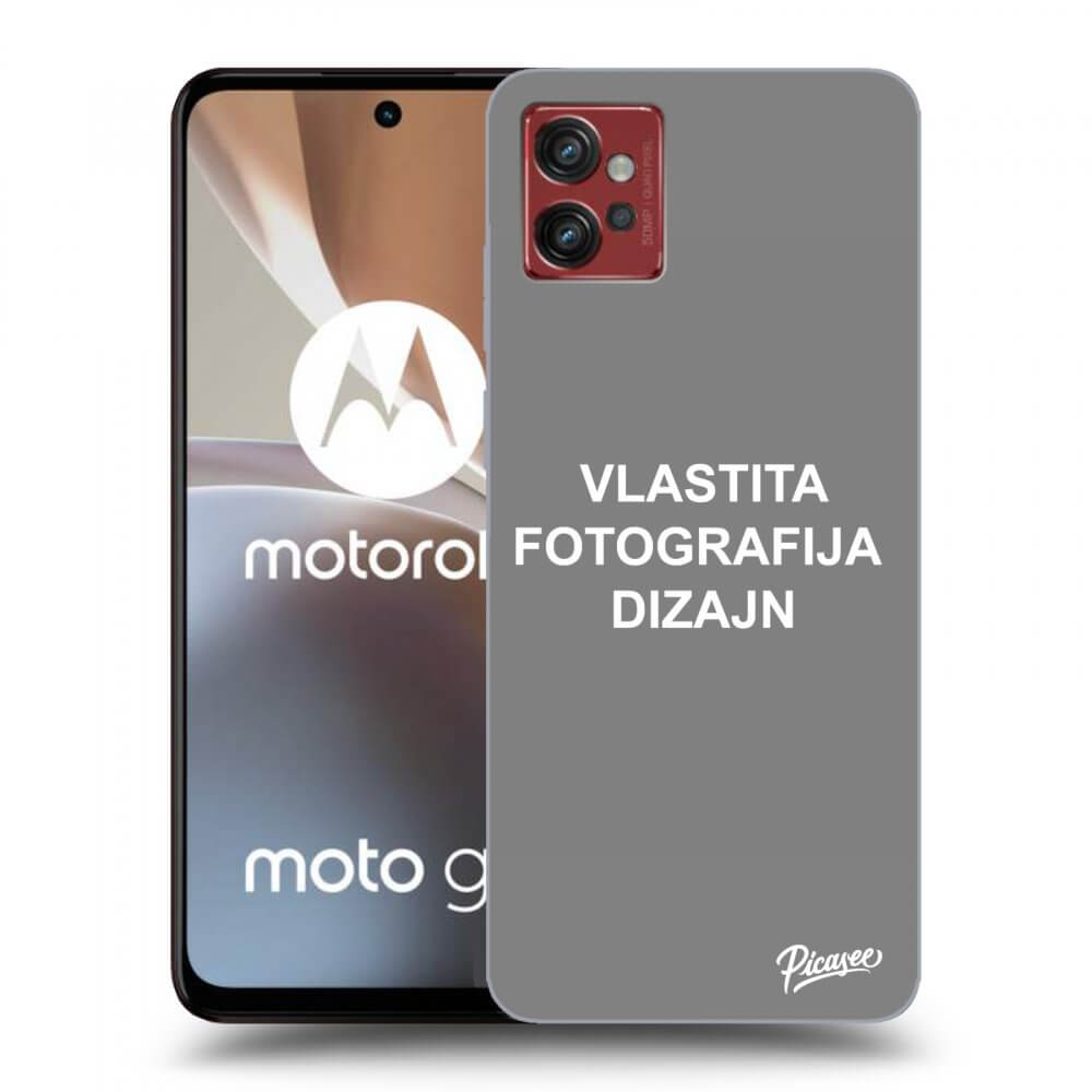 Picasee silikonska prozirna maskica za Motorola Moto G32 - Vlastiti foto dizajn