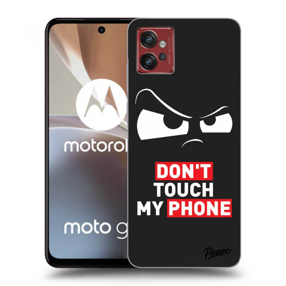 Picasee crna silikonska maskica za Motorola Moto G32 - Cloudy Eye - Transparent