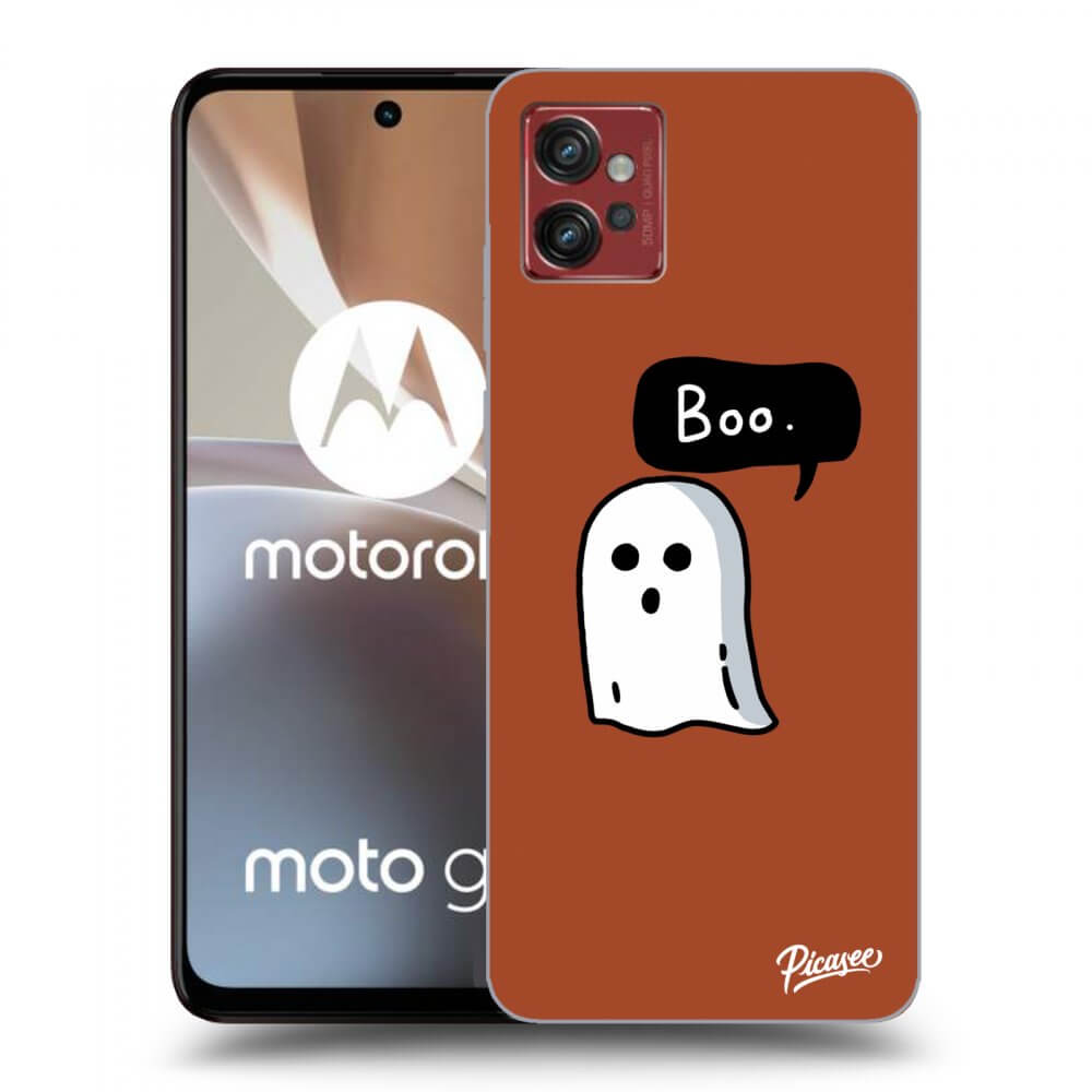 Picasee crna silikonska maskica za Motorola Moto G32 - Boo