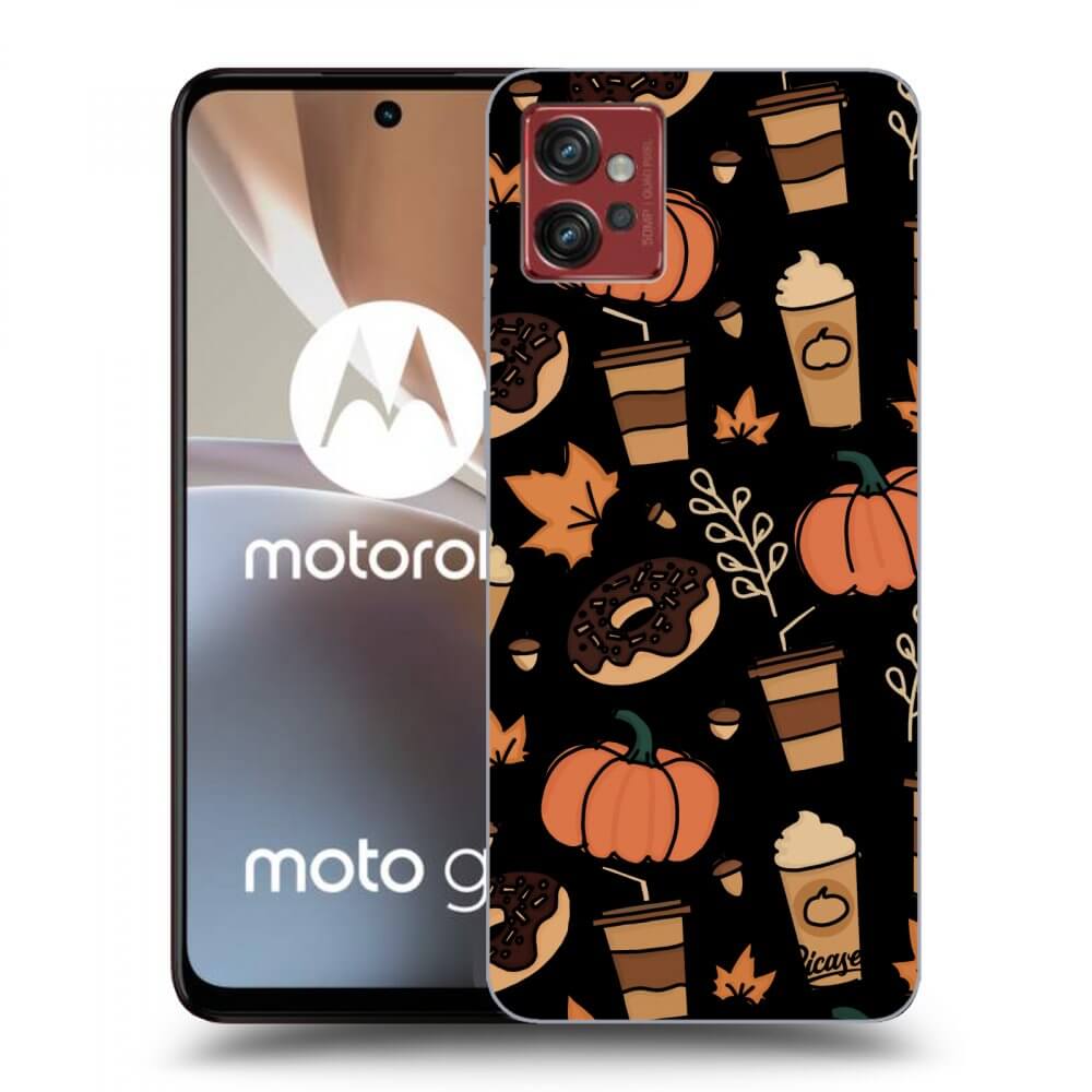 Picasee crna silikonska maskica za Motorola Moto G32 - Fallovers