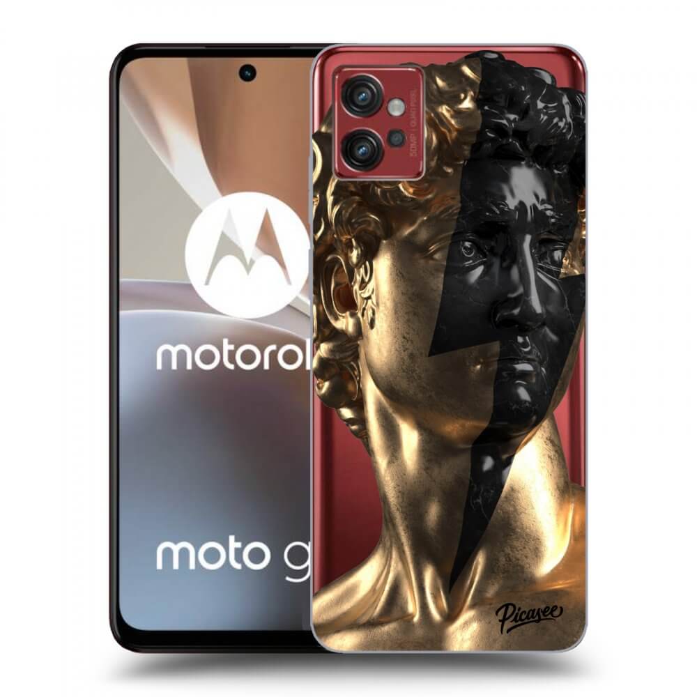 Picasee silikonska prozirna maskica za Motorola Moto G32 - Wildfire - Gold