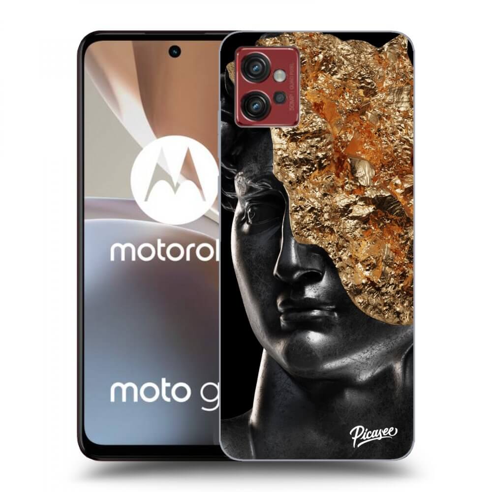 Picasee crna silikonska maskica za Motorola Moto G32 - Holigger