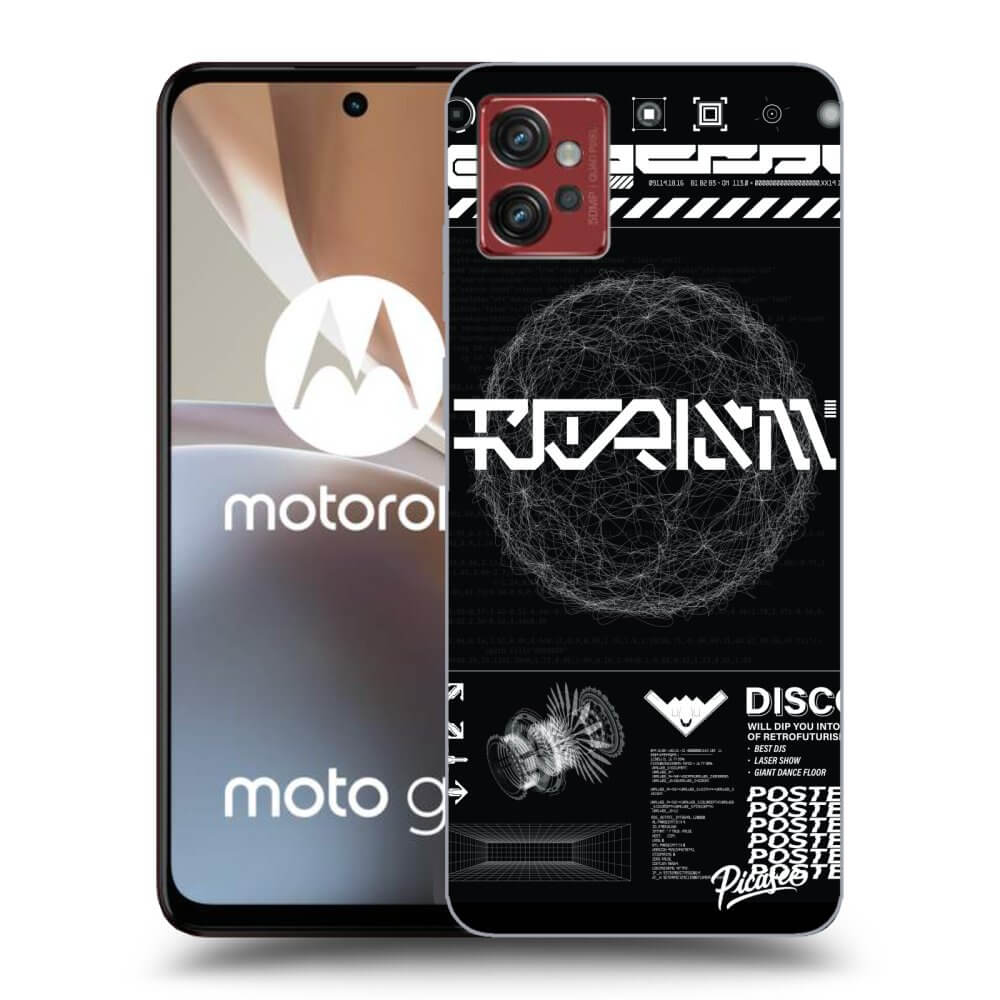 Picasee crna silikonska maskica za Motorola Moto G32 - BLACK DISCO