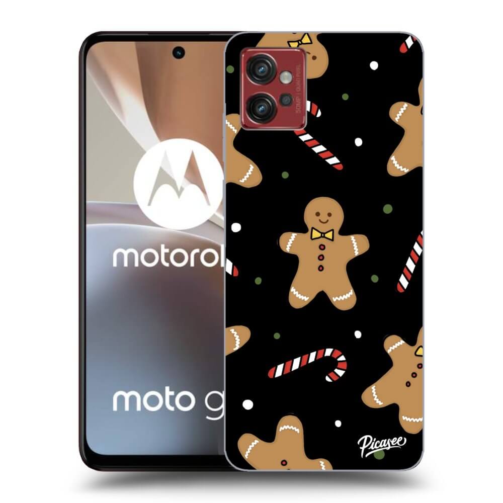Picasee crna silikonska maskica za Motorola Moto G32 - Gingerbread