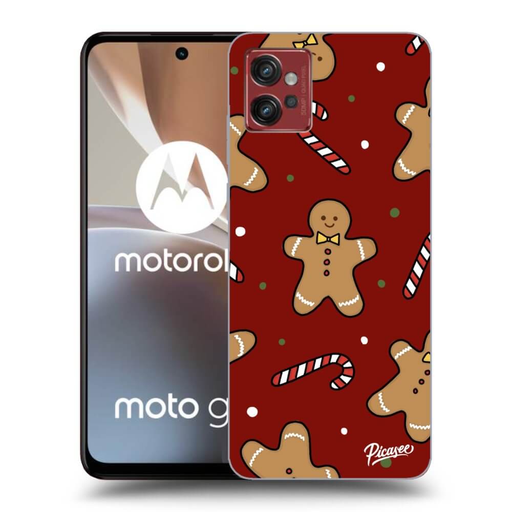 Picasee crna silikonska maskica za Motorola Moto G32 - Gingerbread 2