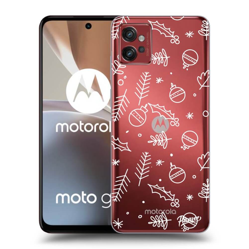 Picasee silikonska prozirna maskica za Motorola Moto G32 - Mistletoe