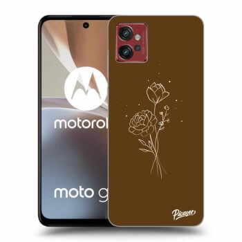 Maskica za Motorola Moto G32 - Brown flowers