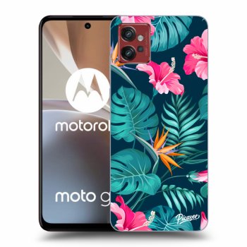 Maskica za Motorola Moto G32 - Pink Monstera