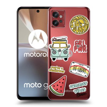 Picasee silikonska prozirna maskica za Motorola Moto G32 - Summer