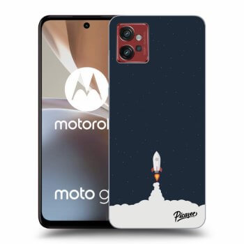 Picasee crna silikonska maskica za Motorola Moto G32 - Astronaut 2
