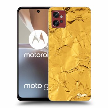 Picasee crna silikonska maskica za Motorola Moto G32 - Gold