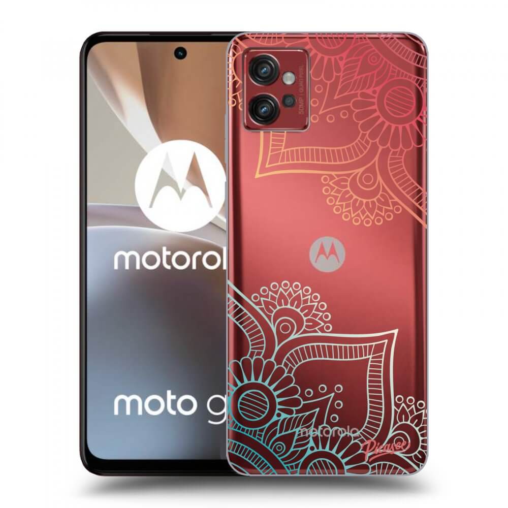 Picasee silikonska prozirna maskica za Motorola Moto G32 - Flowers pattern