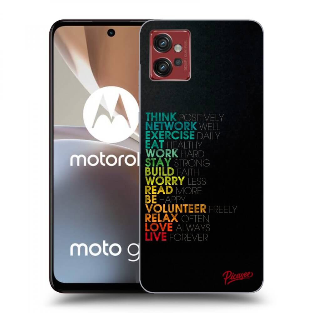 Picasee crna silikonska maskica za Motorola Moto G32 - Motto life