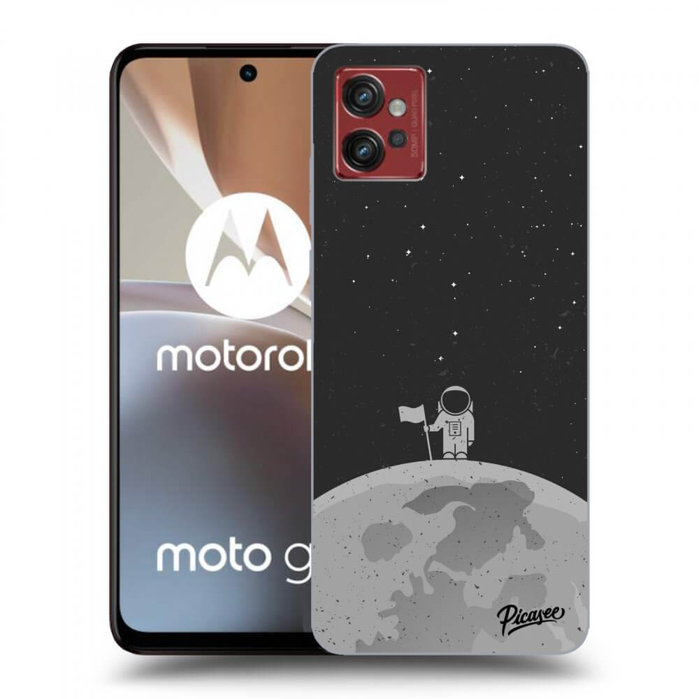 Picasee silikonska prozirna maskica za Motorola Moto G32 - Astronaut