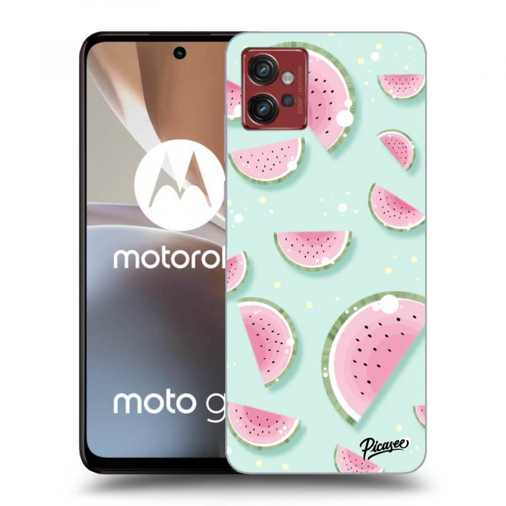 Picasee silikonska prozirna maskica za Motorola Moto G32 - Watermelon 2