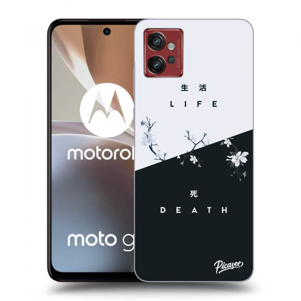 Picasee crna silikonska maskica za Motorola Moto G32 - Life - Death