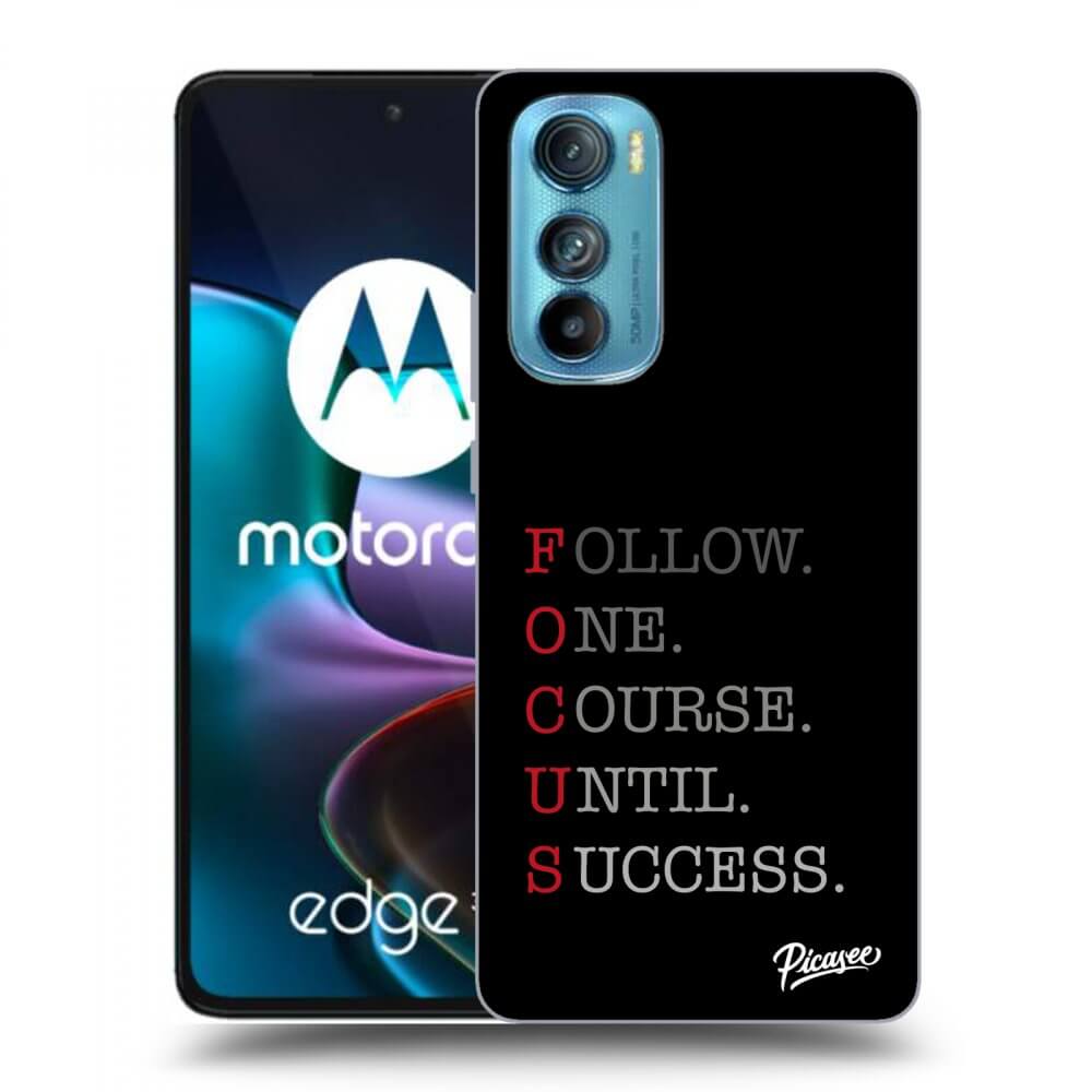 Picasee crna silikonska maskica za Motorola Edge 30 - Focus
