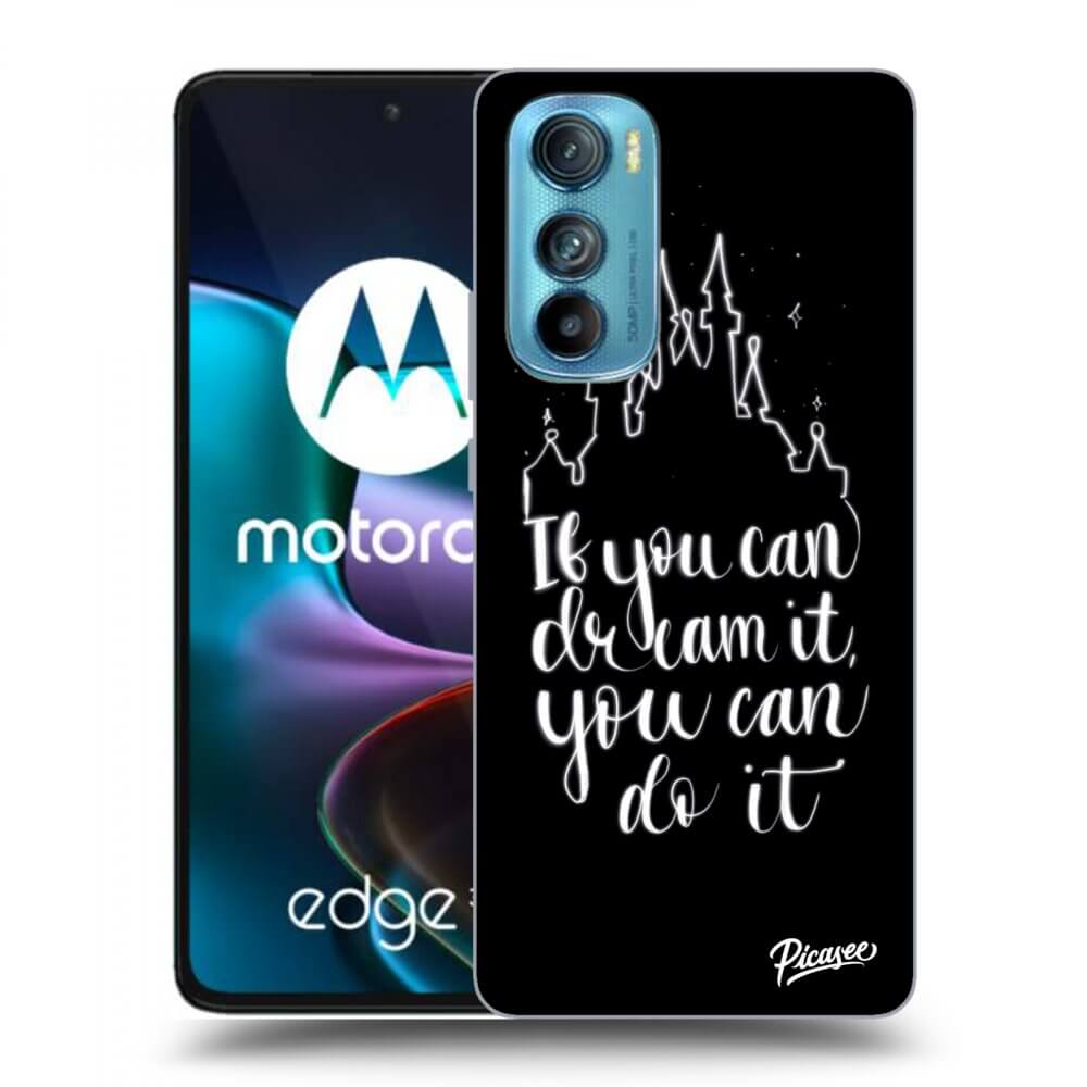 Picasee crna silikonska maskica za Motorola Edge 30 - Dream