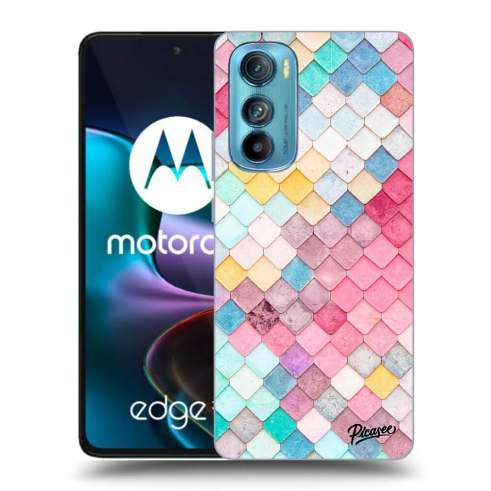 Picasee crna silikonska maskica za Motorola Edge 30 - Colorful roof