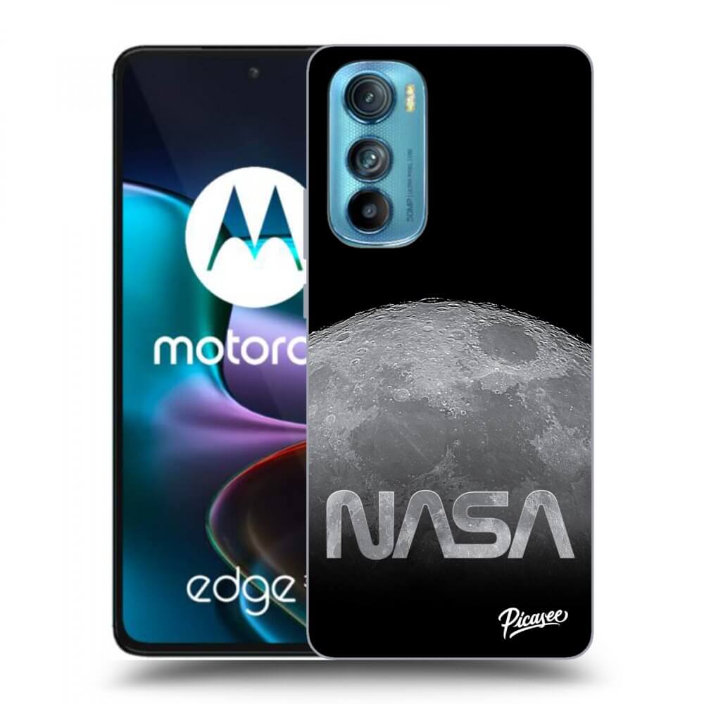 Picasee crna silikonska maskica za Motorola Edge 30 - Moon Cut